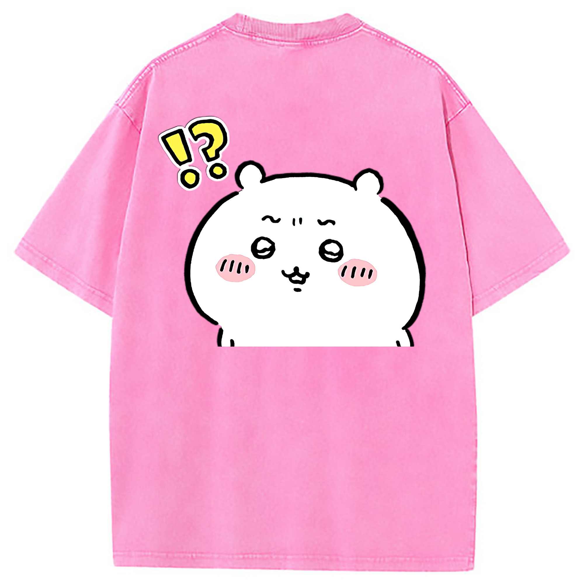 （画像用） ちいかわ ちいかわ Chii-kawa chiikawa 綿100% ヴィンテージ風 半袖Tシャツ（背面プリント）